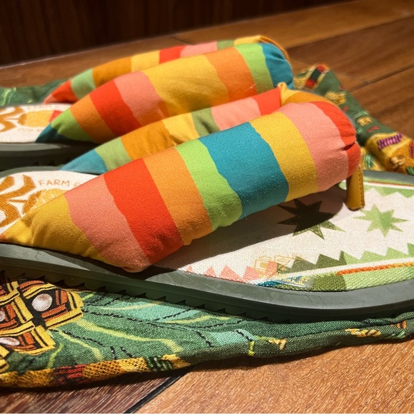 FARM Rio Multicolor Striped Sandals - Picture 3 of 6